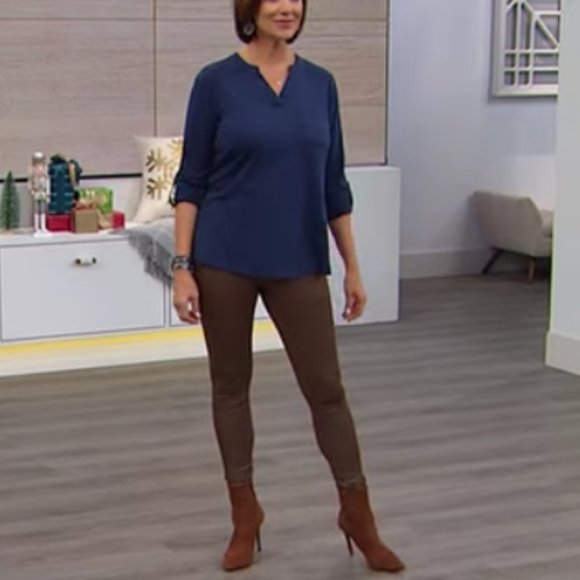 Diane Gilman DG2 Long SLV Pocket Tee 645-044 - Picture 1 of 11